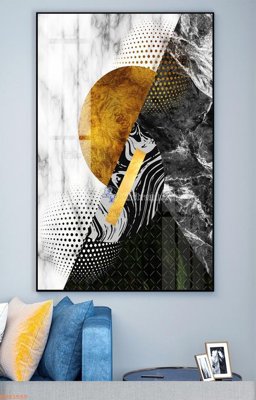 File ảnh File tranh hiện đại pha lê gương KF93550 (gốc) in decal dán tường