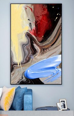 File gốc File tranh hiện đại pha lê gương KF93554 (PSD/TIFF) độ phân giải cao