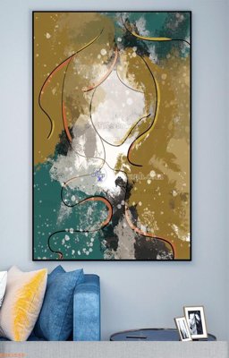 Tải file File tranh hiện đại pha lê gương KF93556 (gốc) làm tranh treo tường