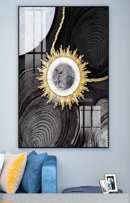 Tải file File tranh hiện đại pha lê gương KF93562 (PSD) cho in ấn quảng cáo