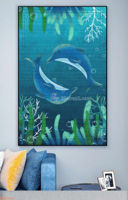 File gốc File tranh hiện đại pha lê gương KF93583 (PNG) nền trong suốt