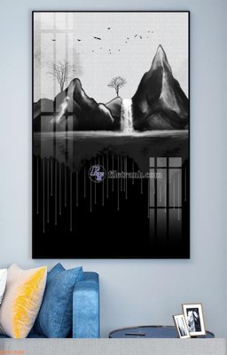 File tranh ảnh gốc File tranh hiện đại pha lê gương KF93586 dùng cho in khổ lớn