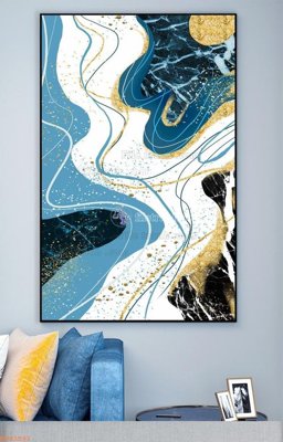 Download file gốc File tranh hiện đại pha lê gương KF93591 (in mica) trong suốt