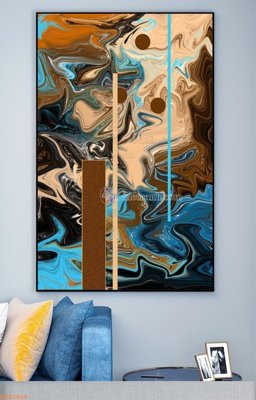 File gốc File tranh hiện đại pha lê gương KF93605 (trang trí) phòng ngủ