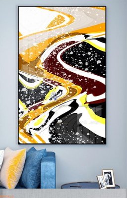 File gốc File tranh hiện đại pha lê gương KF93622 (phong cách) châu Âu