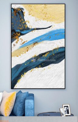 File gốc File tranh hiện đại pha lê gương KF93638 (in lụa) trang trí tường