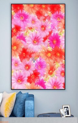 File gốc File tranh hiện đại pha lê gương KF93695 (in lụa) cao cấp