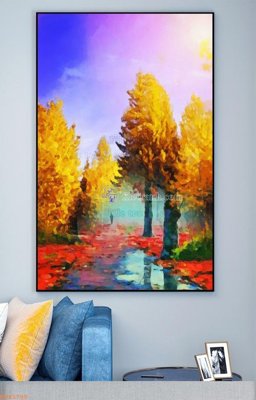 Hình ảnh file gốc in lụa File tranh hiện đại pha lê gương KF93700