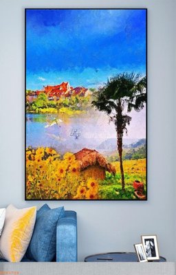 File gốc File tranh hiện đại pha lê gương KF93704 (cho in UV) siêu nét