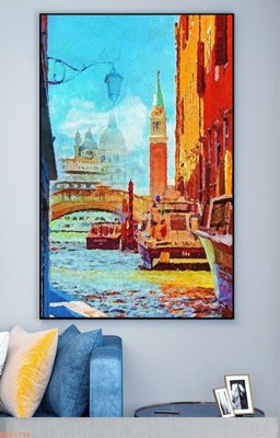 File PSD File tranh hiện đại pha lê gương KF93716 (gốc) cho in quảng cáo