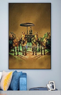 File in lụa File tranh hiện đại pha lê gương KF93729 (chất lượng cao) File tranh hiện đại pha lê gương KF93729