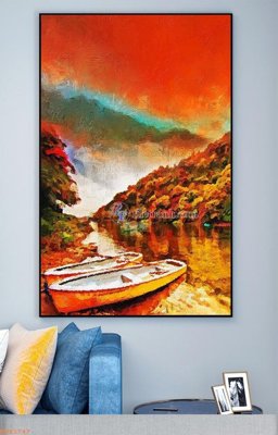 File ảnh File tranh hiện đại pha lê gương KF93747 (gốc) in standee