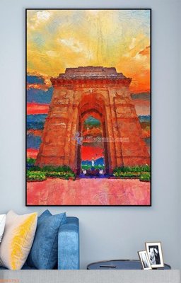 Tải file gốc in lụa File tranh hiện đại pha lê gương KF93751 siêu nét