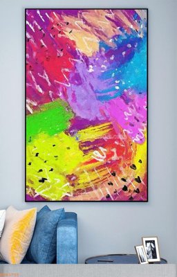 File tranh gốc in trần nhà File tranh hiện đại pha lê gương KF93755 3D