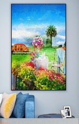 File gốc File tranh hiện đại pha lê gương KF93757 (in lụa) tranh thuận buồm