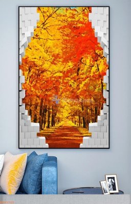 File tranh in mica File tranh hiện đại pha lê gương KF93765 (độ phân giải cao)