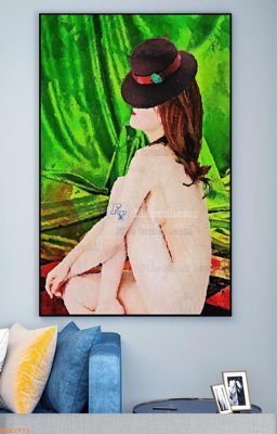 File tranh File tranh hiện đại pha lê gương KF93772 (bản gốc) in canvas