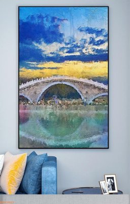 Tải file gốc File tranh hiện đại pha lê gương KF93803 (bản PSD) còn layer