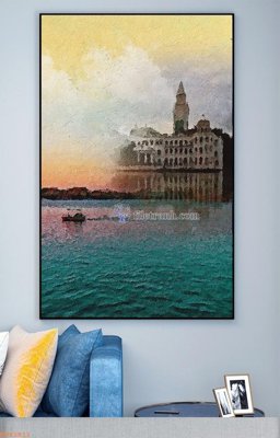 File gốc File tranh hiện đại pha lê gương KF93811 (PNG) trong suốt (transparent)