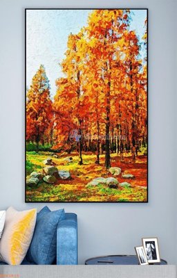 File gốc File tranh hiện đại pha lê gương KF93815 (phong cách) tối giản