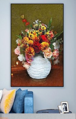 File in trần File tranh hiện đại pha lê gương KF93842 (file gốc) xuyên sáng