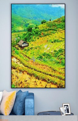 File PSD File tranh hiện đại pha lê gương KF93850 (gốc) cho designer