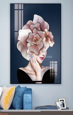 Tải file File tranh hiện đại pha lê gương KF93866 (ảnh gốc) in gạch men