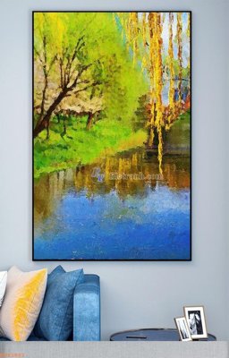 File PSD File tranh hiện đại pha lê gương KF93891 (gốc) nhiều lớp (multi-layer)