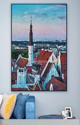 File tranh gốc File tranh hiện đại pha lê gương KF93916 (bản đẹp) độc quyền