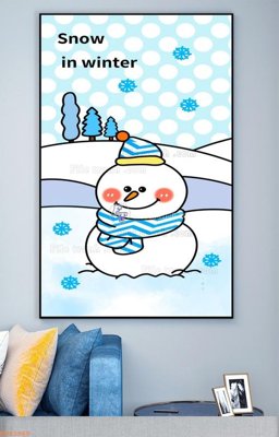 File gốc in mica File tranh hiện đại pha lê gương KF93960 chất lượng