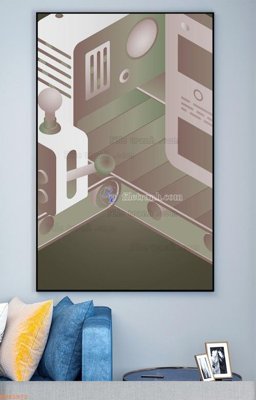 File in trần File tranh hiện đại pha lê gương KF93972 (file gốc) phong thủy