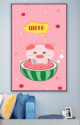 Hình ảnh file gốc File tranh hiện đại pha lê gương KF93973 cho in UV