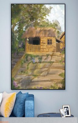 File gốc File tranh hiện đại pha lê gương KF94000 (phong cách) cổ điển