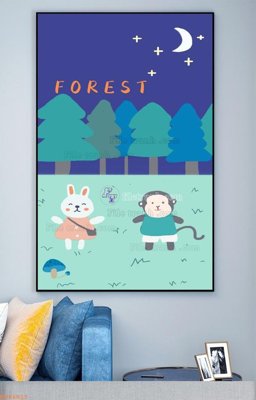 File gốc File tranh hiện đại pha lê gương KF94013 (in ấn) không giới hạn