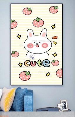 File tranh File tranh hiện đại pha lê gương KF94034 (bản gốc) treo tường