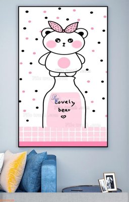 File tranh trang trí File tranh hiện đại pha lê gương KF94038 (file gốc)