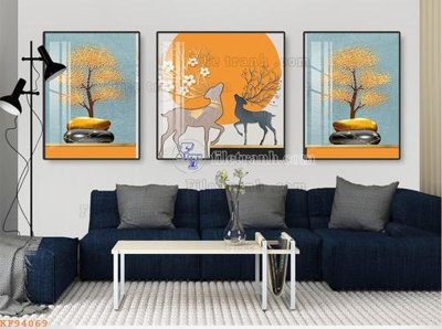 File PSD File tranh hiện đại pha lê gương KF94069 (bản gốc) độ phân giải cao