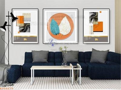 File tranh File tranh hiện đại pha lê gương KF94079 (file gốc) chủ đề phong thủy