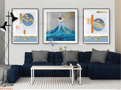File gốc File tranh hiện đại pha lê gương KF94083 (in lụa) tranh thuận buồm