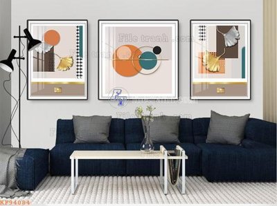 File gốc File tranh hiện đại pha lê gương KF94084 (in mica) trang trí