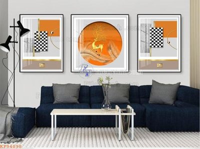 File gốc File tranh hiện đại pha lê gương KF94098 (AI/EPS) cho in ấn