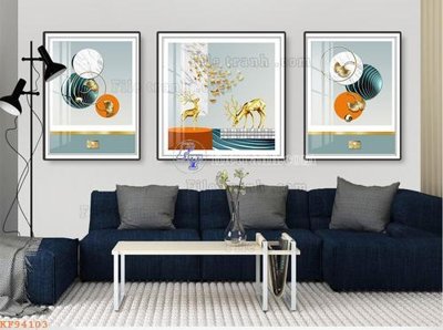 Tải file tranh gốc File tranh hiện đại pha lê gương KF94103 chất lượng cao