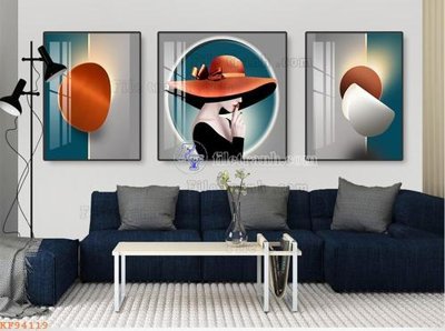 File tranh File tranh hiện đại pha lê gương KF94119 (gốc) chủ đề thành phố