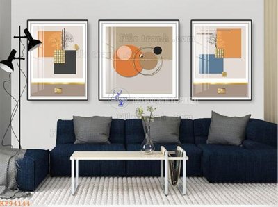 File gốc File tranh hiện đại pha lê gương KF94144 (in mica) trang trí