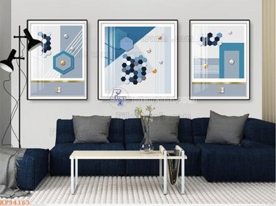 File gốc in tráng gương File tranh hiện đại pha lê gương KF94163 chi tiết