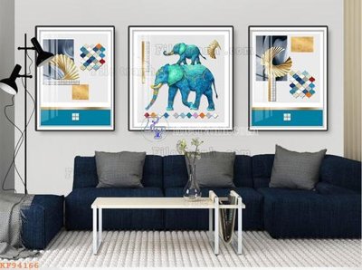 File in trần File tranh hiện đại pha lê gương KF94166 (bản gốc) 5D