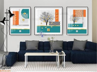 Download file gốc File tranh hiện đại pha lê gương KF94169 (in mica) 3D