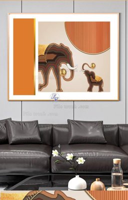 File tranh File tranh hiện đại pha lê gương KF94193 (gốc) in vải canvas