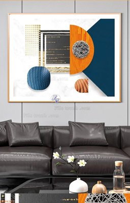 File tranh gốc File tranh hiện đại pha lê gương KF94202 chủ đề hiện đại