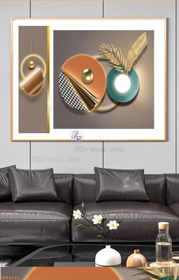 File gốc File tranh hiện đại pha lê gương KF94213 (phong cách) tối giản